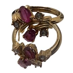 VTG Avon Fashion Accents In Jewelry Royal Radiance Ring Gold-Tone Size Small